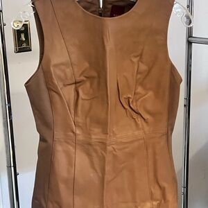 G.I.L.I. Tan Leather Dress